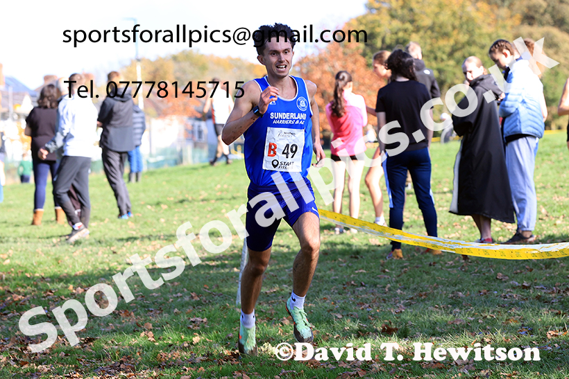 Senior men, 2024 Northern Cross Country Relays, Graves Park, Sheffield.   Photo: David T. Hewitson/Sports for All Pics